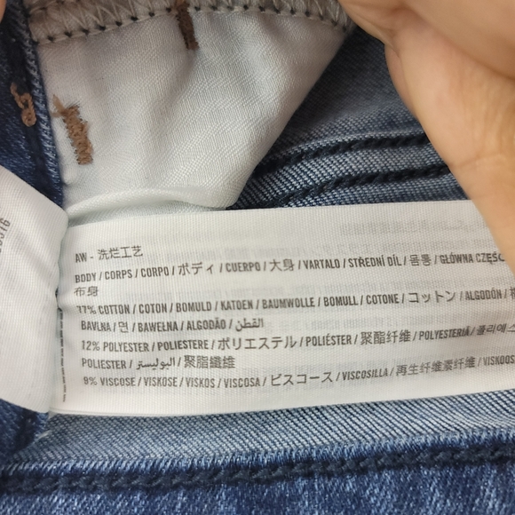 Hollister Jeans Women Size 3 Short Skinny High Rise Dark Wash Blue Denim Casual - Picture 5 of 6